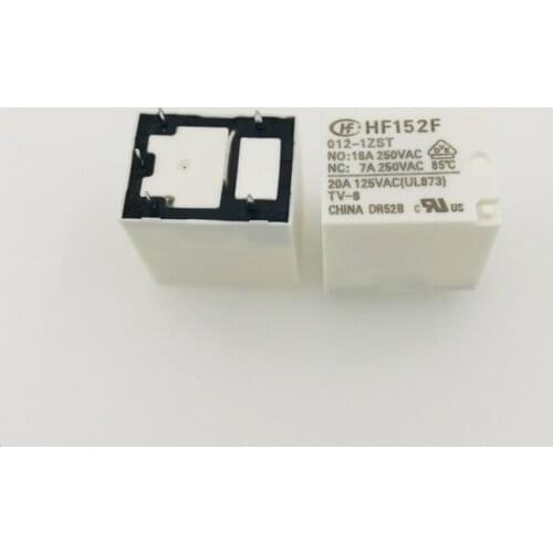 10PCS/lot High power relay HF152F-005-1ZST HF152F-012-1ZST HF152F-024-1ZST 7A 5PIN A set of transformations