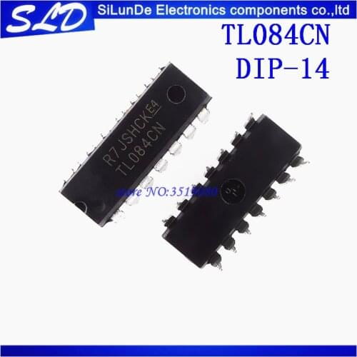 10pcs/lot TL084CN TL084 DIP-14 new and original In Stock