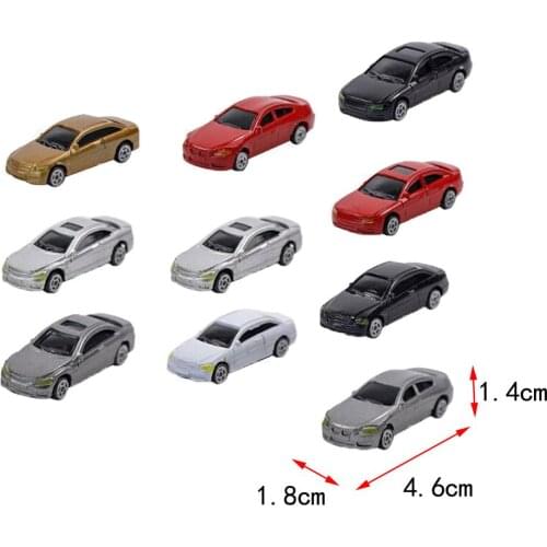 10pcs HO Scale Model Mini Car 1/87 Building Train Scenery Train Scenery-2020 New
