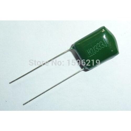 100pcs Mylar Film Capacitor 630V 2J333J 0.033uF 33nF 2J333 5% Polyester Film capacitor
