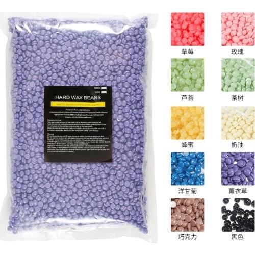 1000g/Pack Depilatory Wax Hot Film Hard Wax Pellet Waxing Bikini Hair Removal Bean Depilacion Beans Painless Hair Remove