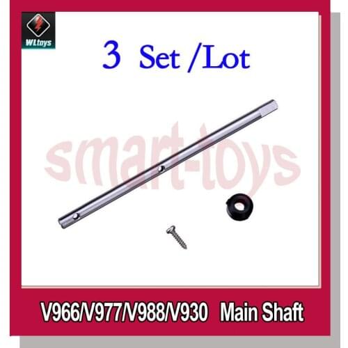 3Set Original V966-008 Main Shaft Set for Wltoys V966 V977 V988 V930 RC Helicopter Spare Parts