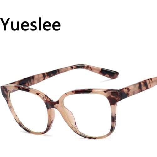 48306 Popular Retro Roundanti Blue Light Cat Eye Glasses Frame Men Women Optical Fashion Computer Eyeglasses