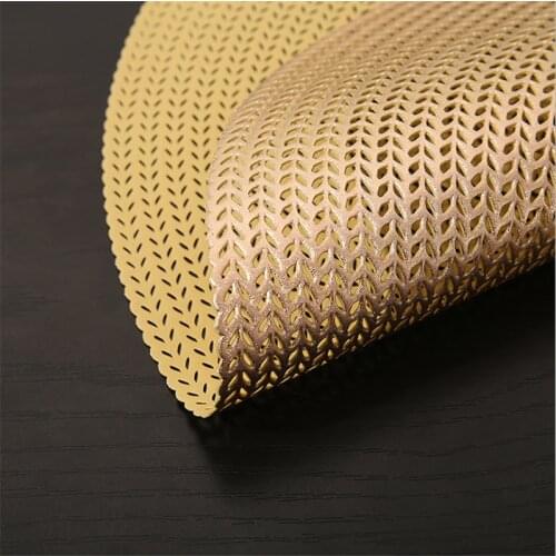 6 pieces restaurant round pvc placemat Nordic anti-scalding table mat steak plate placemat dining table