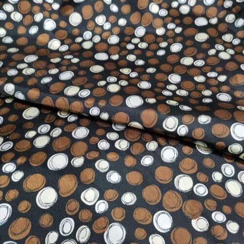 Coloful Cartoon Dots Soft Satin Sateen Tilda Craft Silky Printed DIY Sewing Ribbon Fabrics