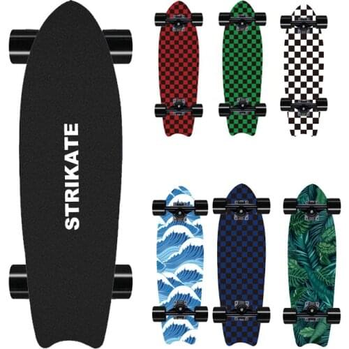 STRIKATE surfboard Complete 72cm 28inch Cruiser Skateboard Maple deck Fishboard