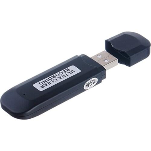 Eshowee Mini USB Pen Voice Activated 8GB Digital Audio Voice Recorder Mp3 Player 128kbps Recording U Disk