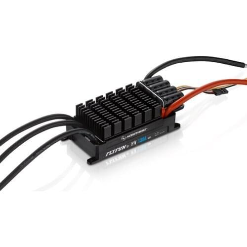FATJAY Hobbywing FlyFun V5 130A Speed Controller Brushless ESC 3-6S Lipo with DEO Function for RC Aircraft Quadcopter