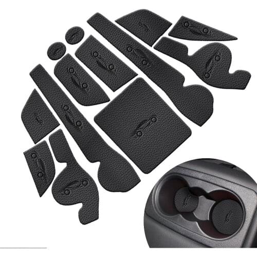 Car Door Groove Mat PU Leather Car Anti Slip Mat For KIA K5 OPTIMA 2010-2014 Non-Slip Covers Interior Door Mats Cup Pad 13pc
