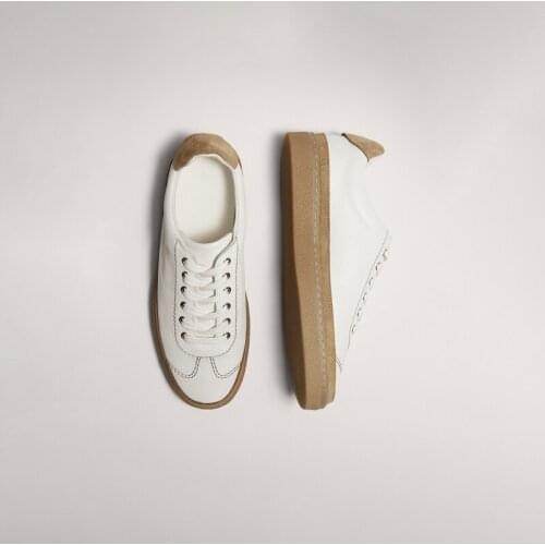 Sneakers Woman Cow Leather Flat Sole White Shoes Womens 2021 Summer New Super Hot Sports Single Shoe Vulcanized Shoes Loafers