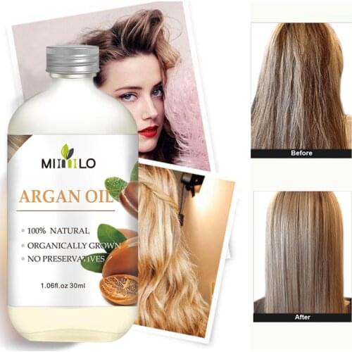 Morocco Argan Oil Hair Care Keratin 100% PURE Glycerol Nut Oil Hairdressing Hair Mask Essential Moroccan Oil Hair Treatment Care