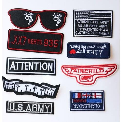 Cartoon Decorative Sunglasses, Ruler icon Embroidered Applique Patches For DIY Iron on Badges Stickers on backpack,the clothes