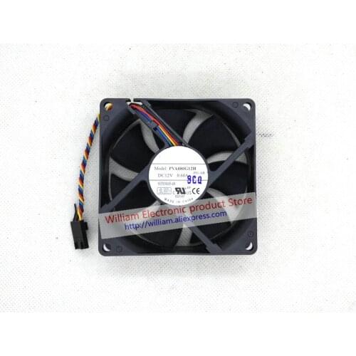 Original PVA080G12H-P00 12V 0.60A 8CM 8025 4 -wire for Dell computer cooling fan