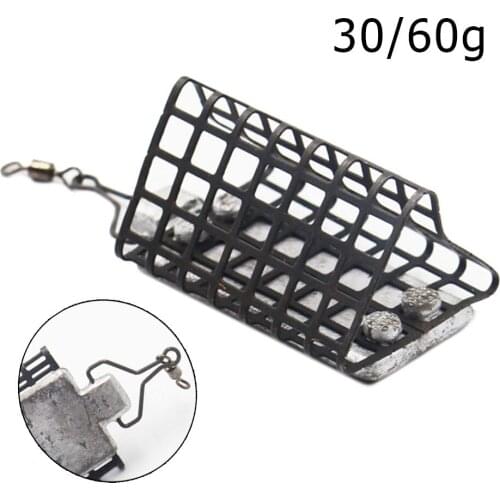 Triangle Fishing Tackle Feeder Cage Carp Coarse Match Barbel Metal Swivel Feeders Spring Sinker Fishing Accessories Tackle Pesca