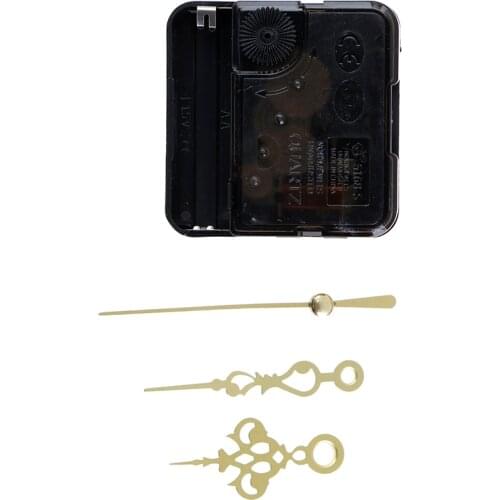 1 Set Simple Repair DIY Gold Hands Quartz Wall Clock Movement Mechanism Replacement Parts Kit Black Basement