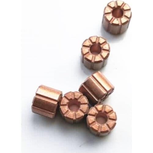 10pcs Powder Metallurgy Oil Bearing Inner Diameter 2X5X4.2MM 8 teeth DIY Accessories