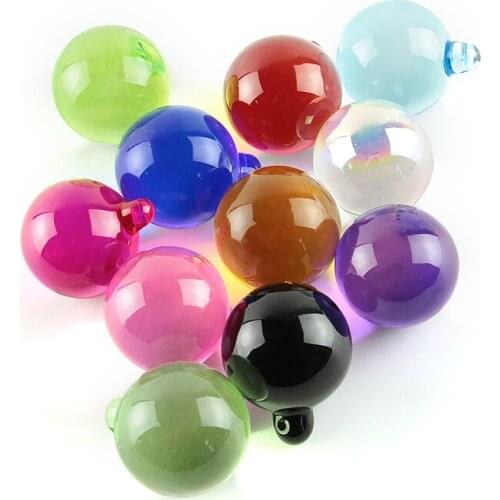 12PCS/Lot, 30mm Mixed Color Crystal Hanging Ball Glass Prism Balls
