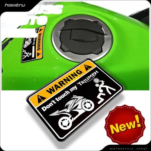 3D Warning Sticker Don't Touch My Motorcycle Decal Case for Kawasaki NINJA Yamaha Honda CBR Suzuki GSXR Ducati MONSTER