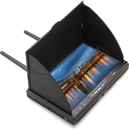 5.8G 40CH 7 Inch FPV Monitor LCD5802D 5802 with DVR Build-in Battery For RC FPV Multicopter
