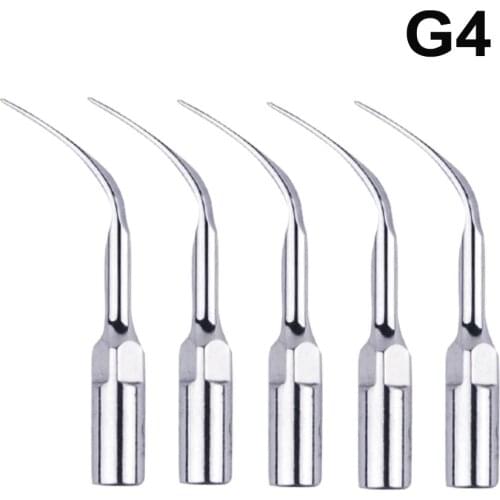 5Pieces G4 Dental Ultrasonic Piezo Scaler Scaling Tips Hanpiece Fit EMS UDS