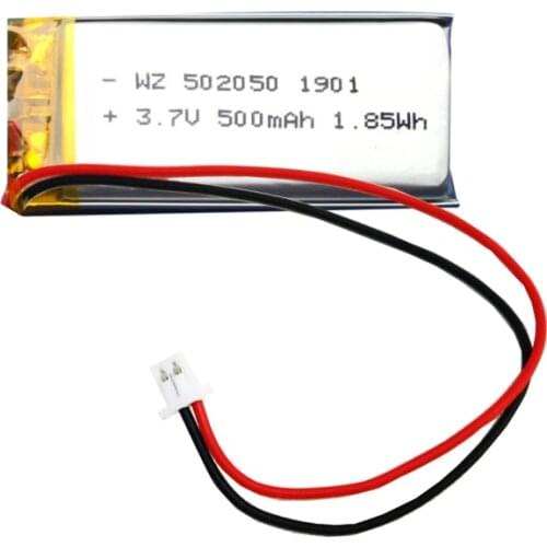 Rechargeable battery 502050 502065 (500MAH) 3.7V children tracker Bluetooth speaker beauty