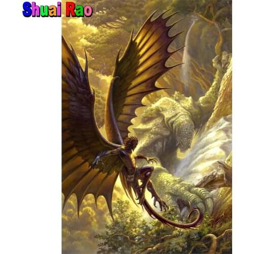 Fantasy dragon lord Full drill mosiac diy Diamond Painting 5d myth demon diamond Embroidery gift art needlework Home Decor