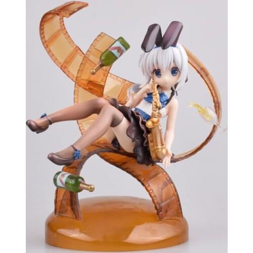 Anime Please order the rabbit Action Figure Toys Kafuu Chino PVC Figure Jazz style Cafe du Lapin Collectible Model Toy
