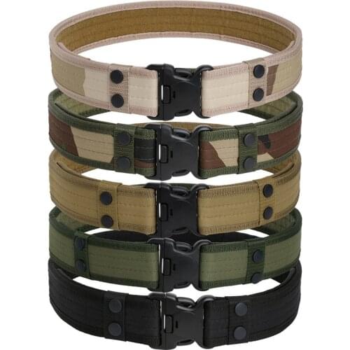2021 Army Style Combat Belts Quick Release Tactical Belt Fashion Men Canvas Waistband Outdoor Hunting 9Colors Optional