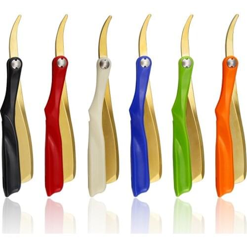 Color Zinc Alloy 74 Folding Razor Mens Manual Shaving Shaver Shaving Hairdressing Tool Holder Barber Shaver Tool