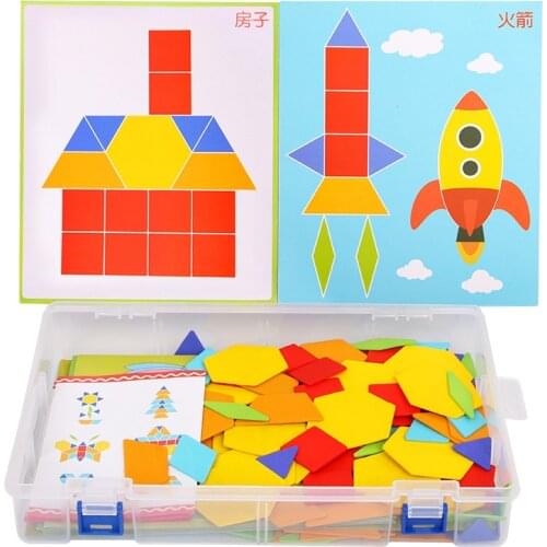 180pcs Wooden Jigsaw Puzzle for Children Baby Early Childhood Multi-Function New Learning Toys Cognitive Color and Shape