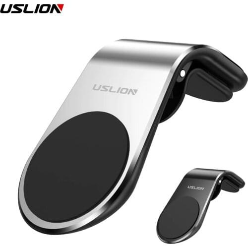 USLION Easy Air Vent Mount holder Car Universal Mobile Phone Holder Support Magnetic Adsorption Car Phone Mount Stand for iPhone