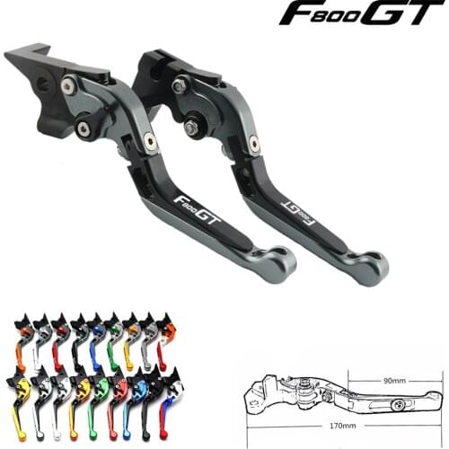For BMW F800GT laser logo F800 GT 2013-2018 2017 2015 2016 CNC adjustable expandable folding motorcycle brake lever