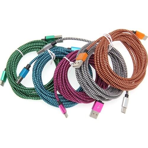 50pcs/lot Aluminium Snake pattern Fabric Type-C micro 5pin 8pin usb cable Date Sync Charger Cable for Iphone 8 7 Sumsung cheap