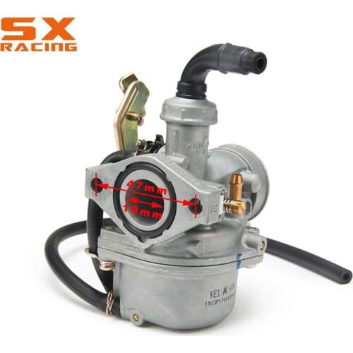 19MM PZ19 Cable Choke Motorbike Motorcycle Carburetor Carb For Dirt Pit Bike ATV 50cc 70cc 90cc 110cc Motor Bike