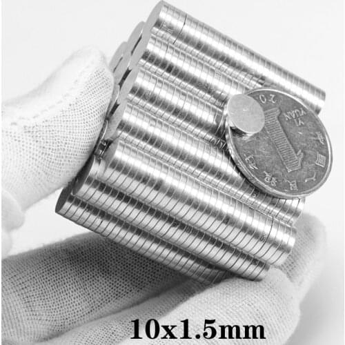 1000pcs 10x1.5mm N35 Round Magnets Disc Rare Earth Neodymium Magnets 10*1.5 mm Super Strong Fridge Permenent Magnets 10x1.5