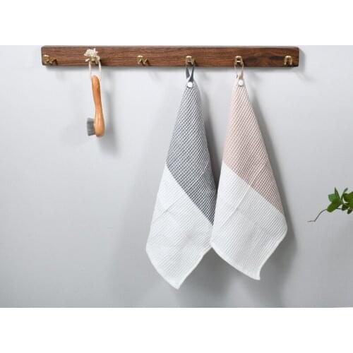 Black Walnut Clothes Hook Hook Row Hook Coat Hook Hallway Storage Hook Punch-Free Wall-Mounted Four Hooks Six Hooks