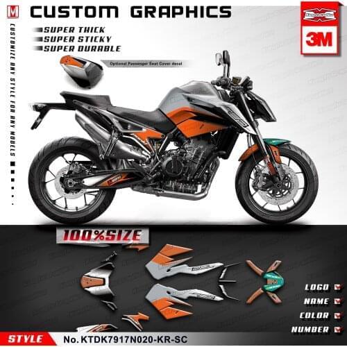 KUNGFU GRAPHICS Sport Bikes Stickers Full Vinyl Wraps for 890 R 2020 2021 with Seat Cowl Decals