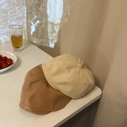 Autumn New Children Beret Hats Trend Contracted Boys Girls Newsboy Hat Fashion Formal Party Kids Cap Outdoor Sun Caps 2 3 4 Year