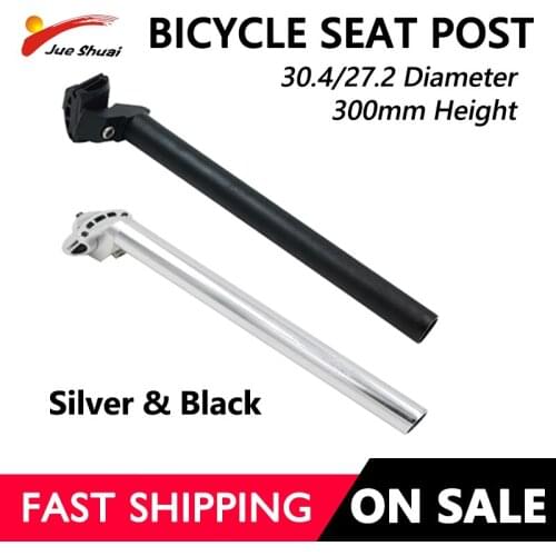 Adjustable Bicycle Seatpost 27.2mm 30.4mm Aluminum Alloy Bike Seat Post Sliver Black Seat post with Scale For Bicycle
