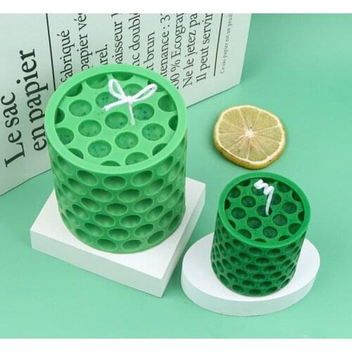 Candle Silicone Mold 3D Honeycomb Beehive Form for Candle Making Supplie Homemade Beeswax Soap Crayon Wax Melt Hives mould