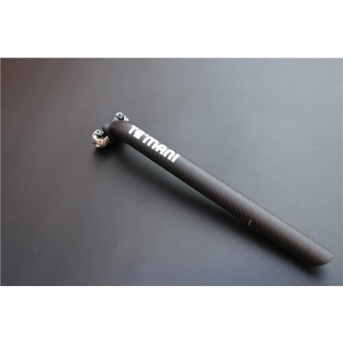 TEMANI bike full carbon seatpost offset 20mm T800 27.2/30.8/31.6MM*350mm 190g