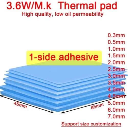 Thermal Pad 85x45mm Notebook Computer Router Memory Graphics Chip Cooling Non-Conductive 1-side Adhesive