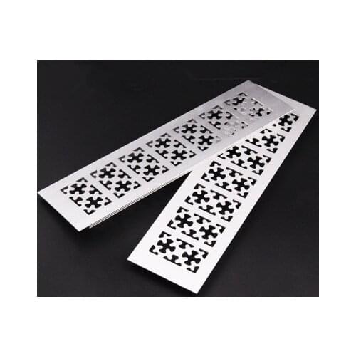 1pcs grille ventilation rejillas de ventilacion air grilleair 80mm*200,250,300 Grille For Closet Shoe Cabinet