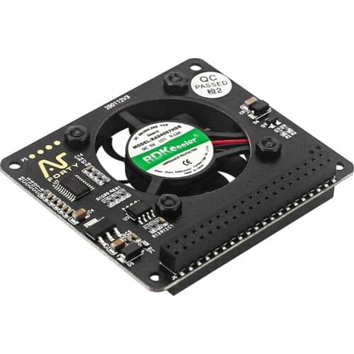 Argon Fan HAT for Raspberry Pi 4 / 3 Raspberry Pi Cooling Fan with Software Adjustable Speed / 40mm Big Fan for Raspberry Pi 4