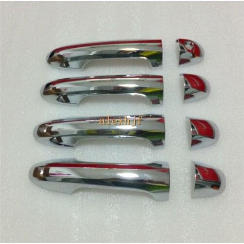 High-quality ABS Plating Door Handle Case For Toyota Highlander 2014-2018, seamless fit, 8pcs/set for 1 car