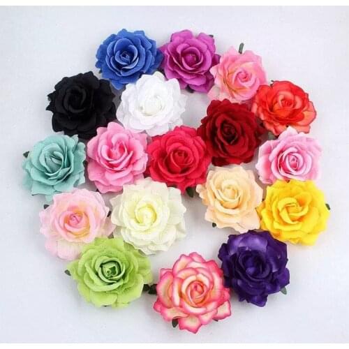 Rose Flower Hair Clip Wedding Headwear Barrette Floral Decor Party Beach Bridal Bridesmaid Brooch Hairpinds Corsage