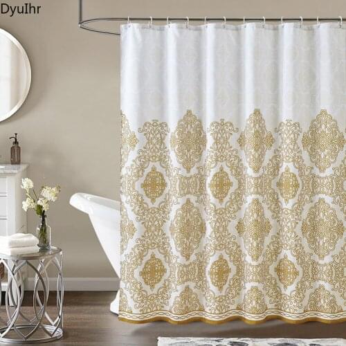 Modern minimalist bathroom thickened polyester waterproof and mildew proof shower curtain home partition curtain DyuIhr