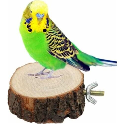 Pet Bird Parrot Chew Bite Log gnawing toy stairs Toys Stand Swing Cage Hanging Cockatiel Parakeet Wood