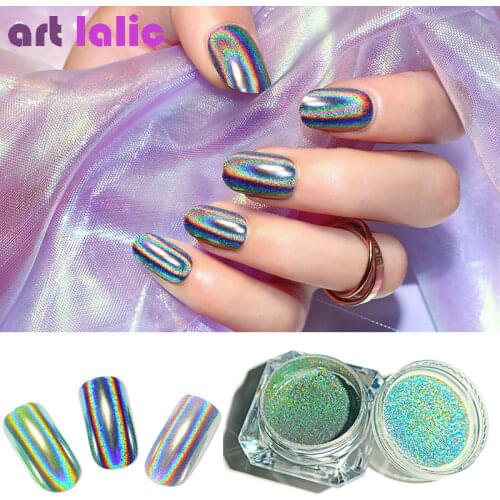 0.5g Chameleon Nail Glitter Dust Mirror Effect Nail Art Chrome Pigment Holographic Nail Powder Manicure Decorations