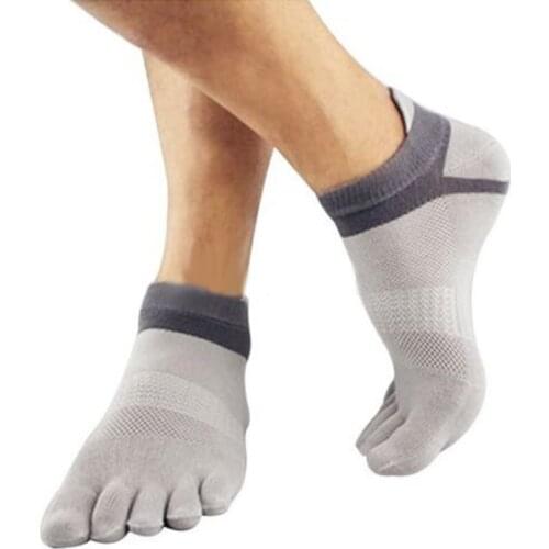 1Pair Men Women Sports Socks Breathable Jogging Cotton Toe Pure Sox Colorful